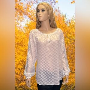 White House Black Market Blouse Large